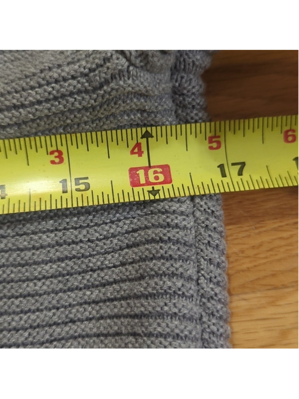 Talbots Petites Grey Ribbed Sweater Small - Picture 9 of 11